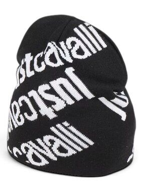 Just Cavalli Roberto Cavalli Beanie Hat Wool Acrylic Designer Knit Cap